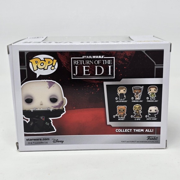 Star Wars Funko Pop Darth Vader 610 ROTJ 40th Anniversary Black Vinyl Bobblehead - Picture 3 of 6